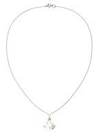 Колье из белого золота c бриллиантами и перламутром