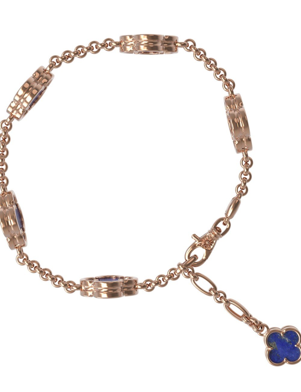 Браслет из золота c лазуритом