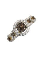 Кольцо из лимонного золота c бриллиантами