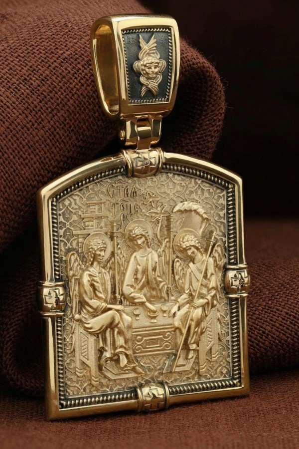 Образок из лимонного золота