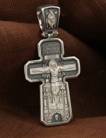 Крест из белого золота