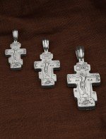 Крест из белого золота