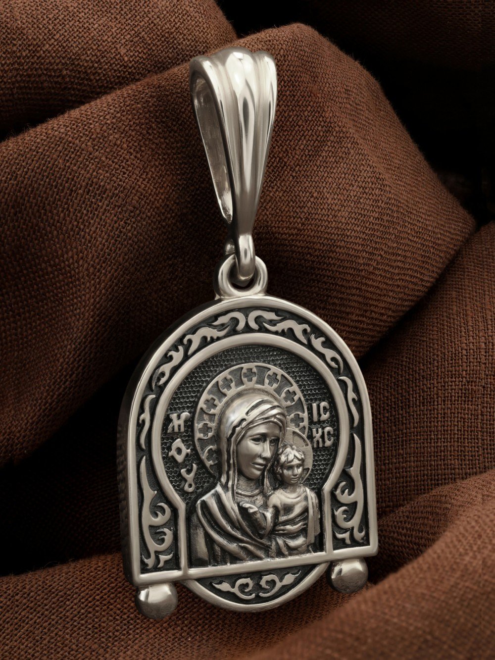 Образок из белого золота