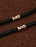 Шнурок шёлковый из золота c шёлковым шнурком