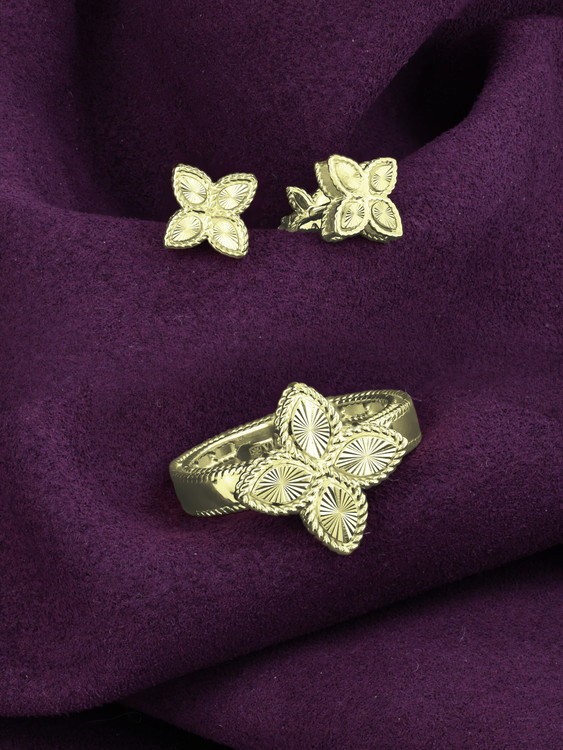 Кольцо из лимонного золота 585 пробы