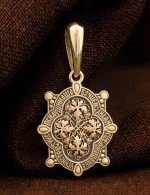 Образок из лимонного золота 585 пробы