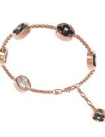 Браслет из золота c бриллиантами, ониксом и перламутром