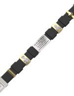 Браслет из белого золота c кожаным шнурком