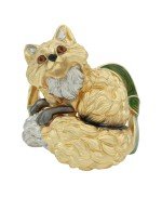 Кольцо из лимонного золота c эмалью