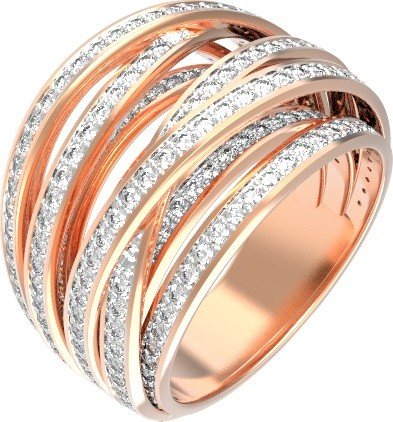 Кольцо из золота c фианитом