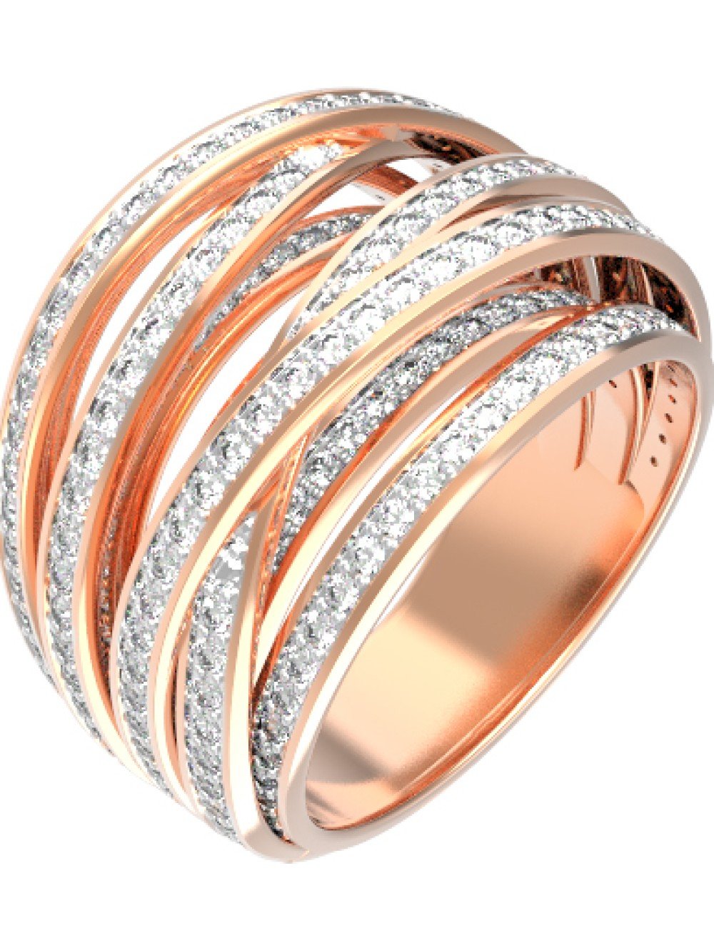 Кольцо из золота c фианитом