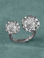 Кольцо из белого золота c бриллиантами