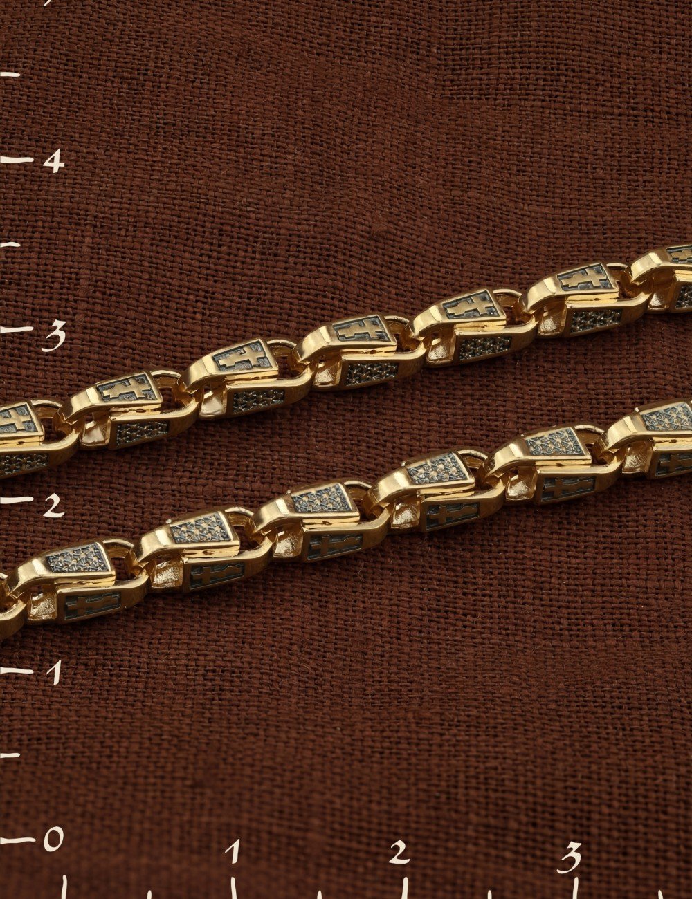 Цепь из лимонного золота