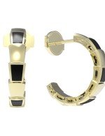 Серьги из лимонного золота c ониксом