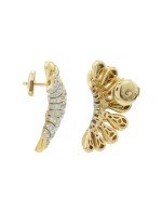 Серьги из лимонного золота c бриллиантами