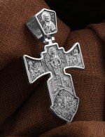 Крест из белого золота