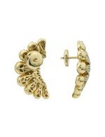 Серьги из лимонного золота c бриллиантами