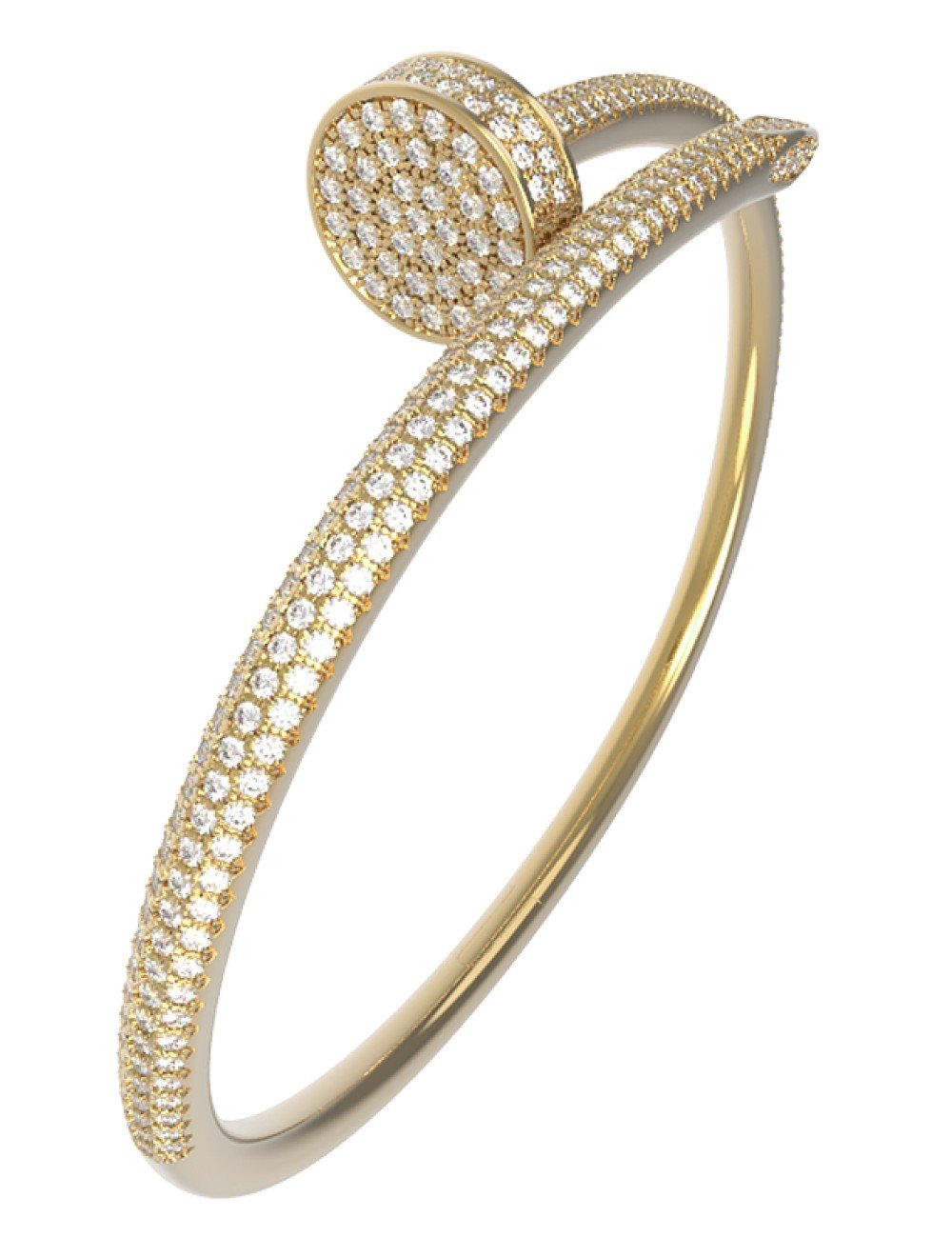 Браслет из лимонного золота c бриллиантами