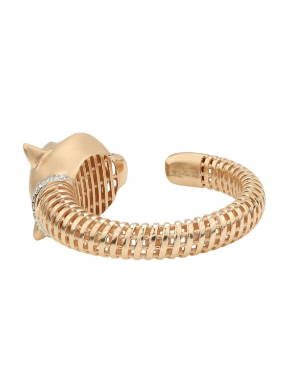 Кольцо из красного золота 585 пробы c бриллиантами