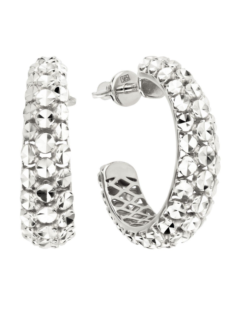 Серьги из белого золота 585 пробы