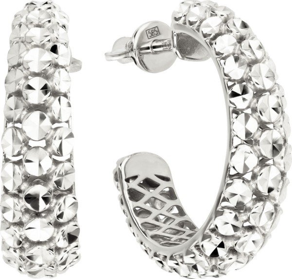 Серьги из белого золота 585 пробы