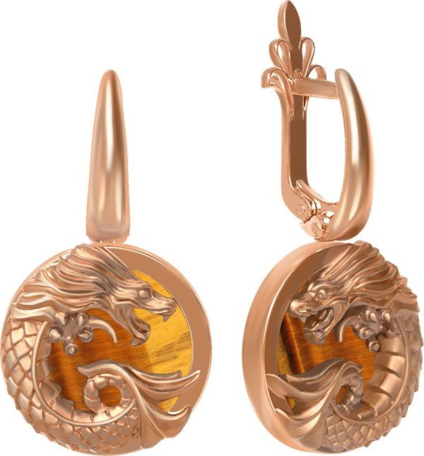 Серьги из золота 585 пробы