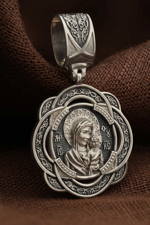 Образок из белого золота 585 пробы