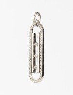 Подвеска из белого золота c бриллиантами