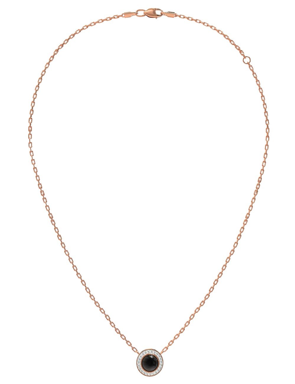 Колье из золота c бриллиантами и ониксом