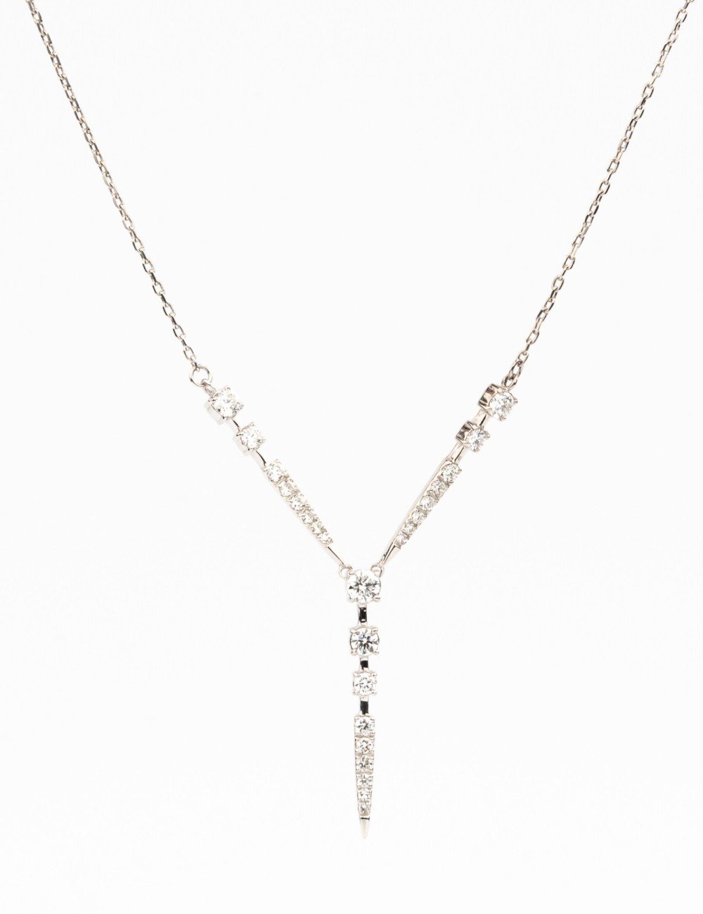 Колье из белого золота c бриллиантами