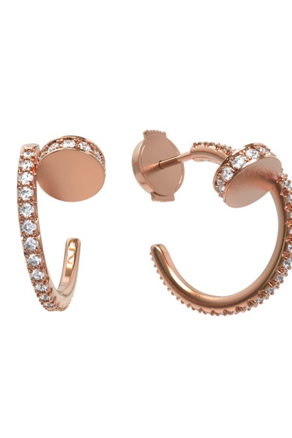 Серьги из золота c бриллиантами