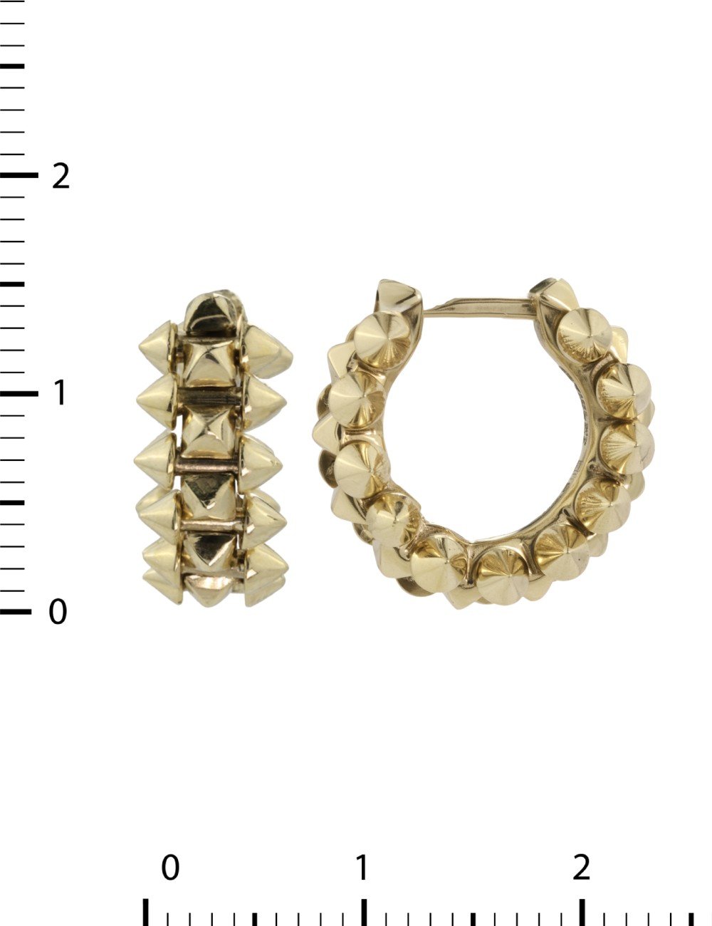 Серьги из лимонного золота