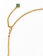 Колье из золота c малахитом и перламутром