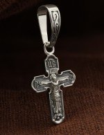 Крест из белого золота