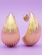 Серьги из лимонного золота 585 пробы