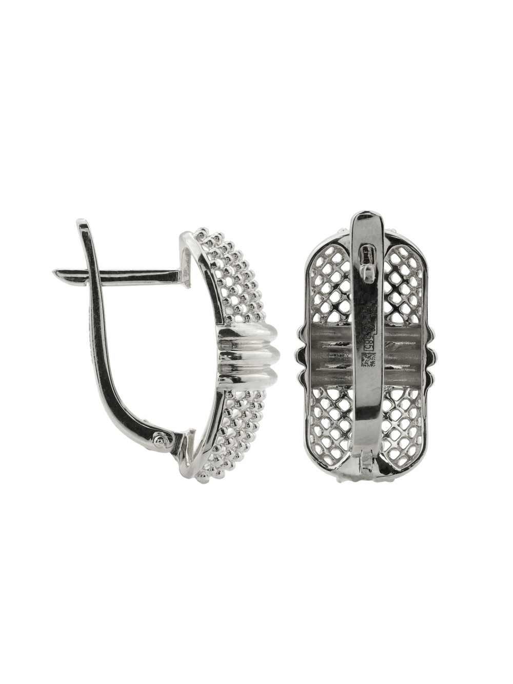 Серьги из белого золота 585 пробы