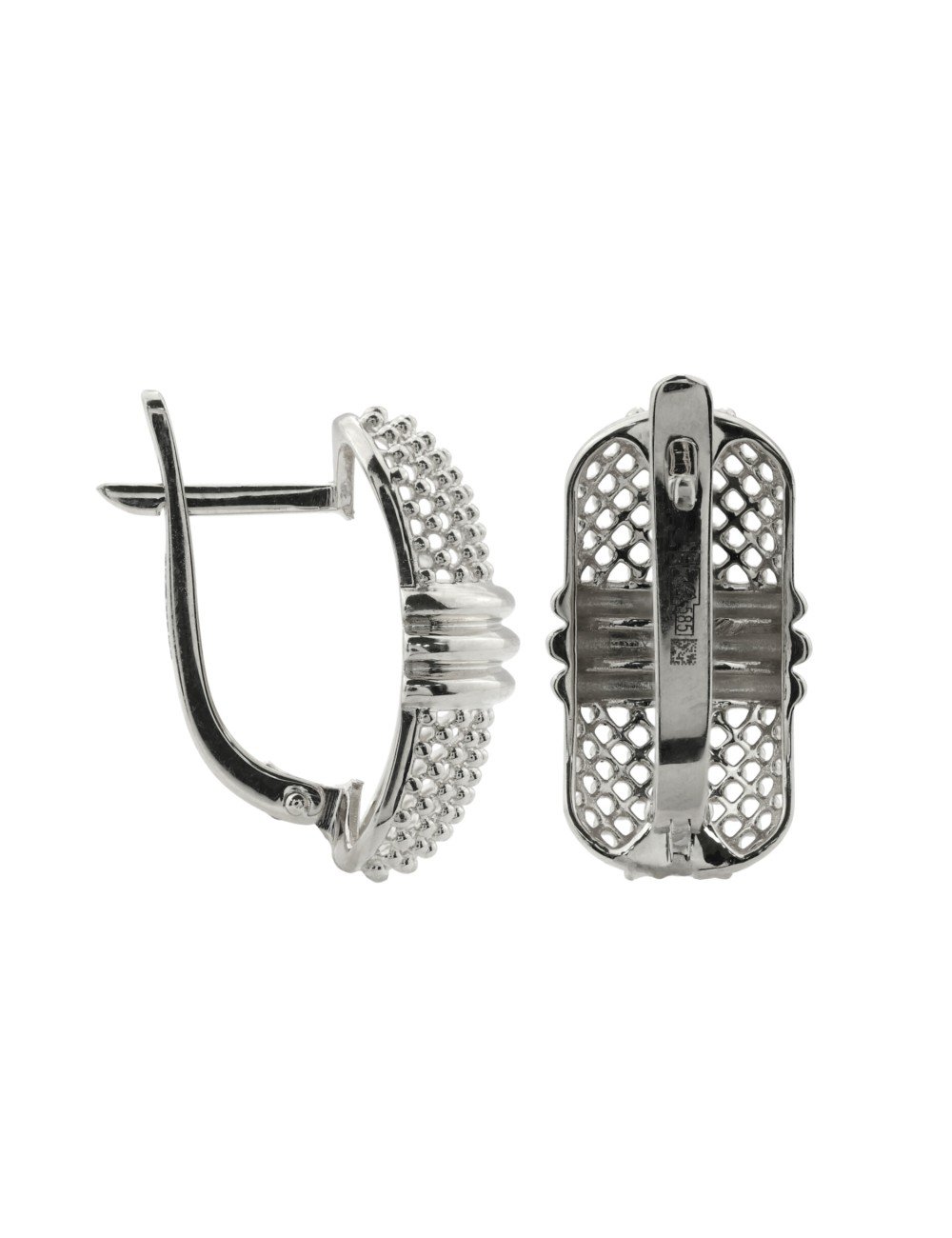 Серьги из белого золота