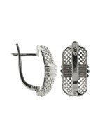 Серьги из белого золота