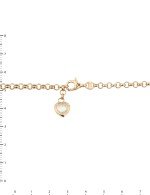 Цепь из золота c фианитом