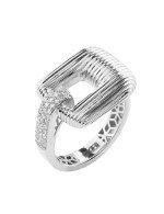 Кольцо из белого золота c бриллиантами