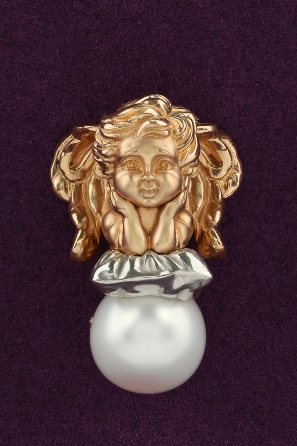 Подвеска из золота c жемчугом