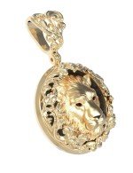 Подвеска из лимонного золота c эмалью и ониксом