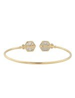 Браслет из золота c бриллиантами и перламутром