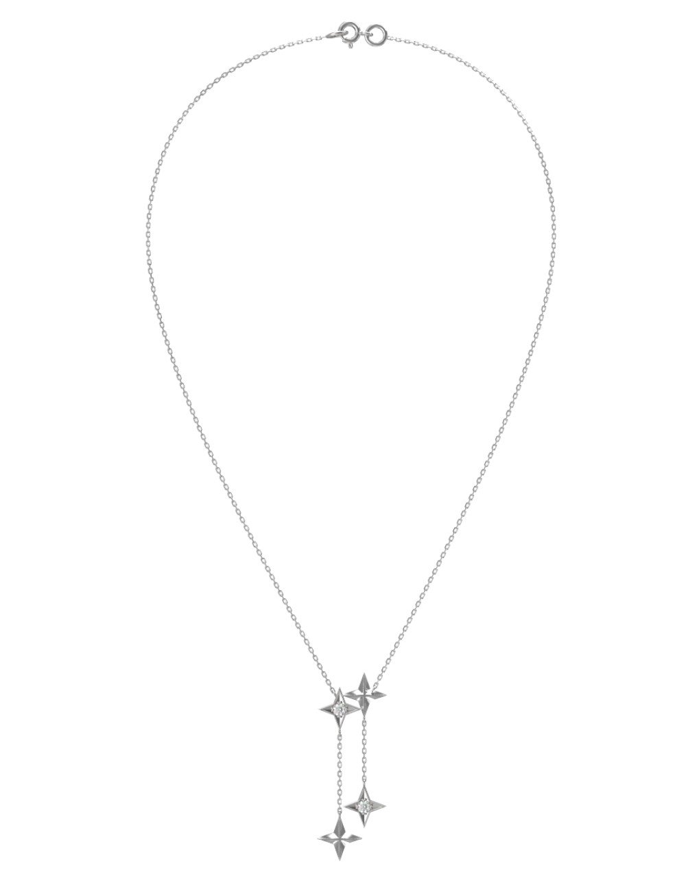 Колье из белого золота c бриллиантами