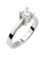 Кольцо из белого золота c бриллиантами