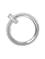 Кольцо из белого золота c бриллиантами