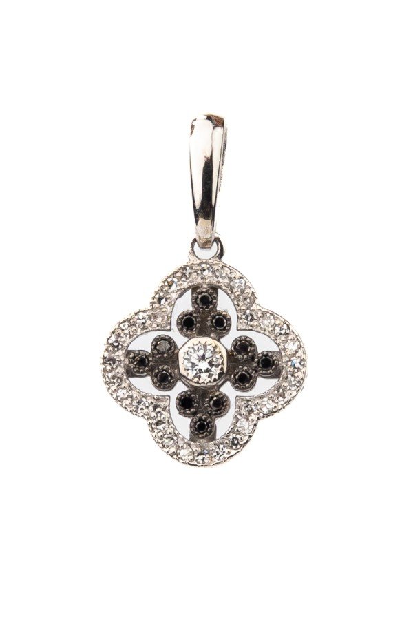 Подвеска из белого золота c бриллиантами