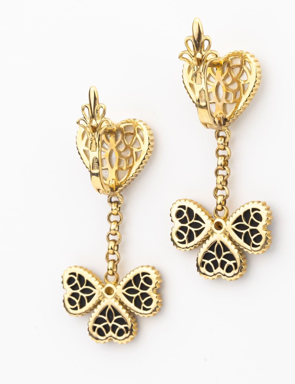 Серьги из лимонного золота 585 пробы