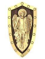 Образок из лимонного золота c эбеновым деревом