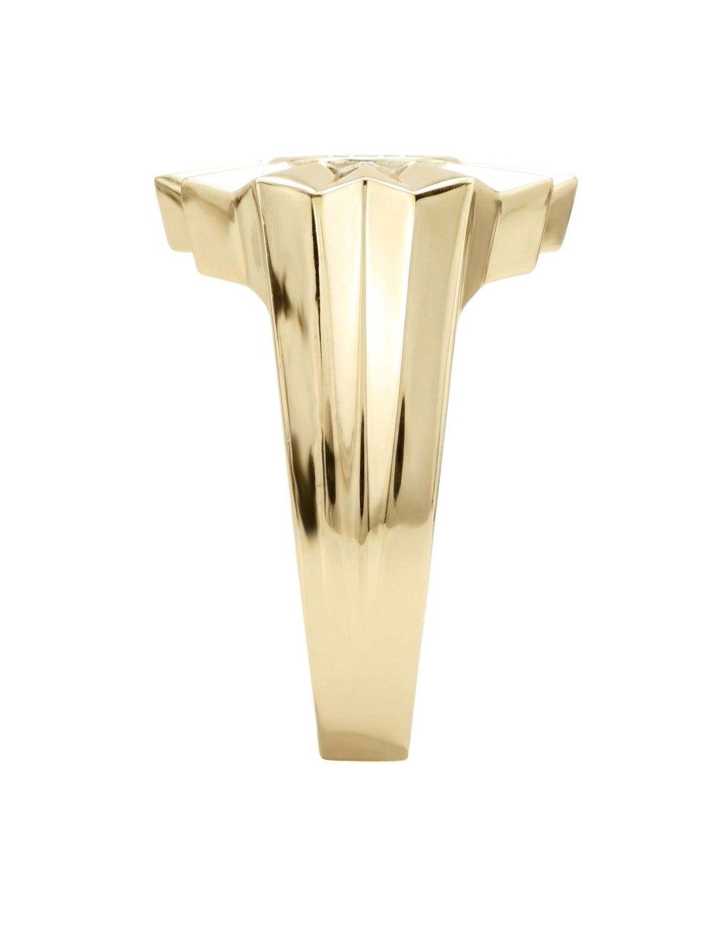 Кольцо из лимонного золота c бриллиантами